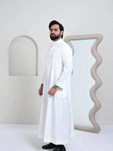 Classic Saudi Thobe – White from MominStore.