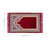 Velvet Musallah Janamaz Sajjadah Mat 2x4 Feet - Islamic Prayer Mat